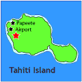 map of tahiti island